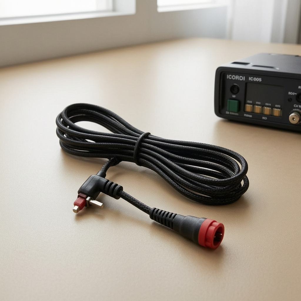 ICOM IC-705 Power Cable: 1M Length Pure Copper 18AWG Right Angle DC for Transceiver - Image 6